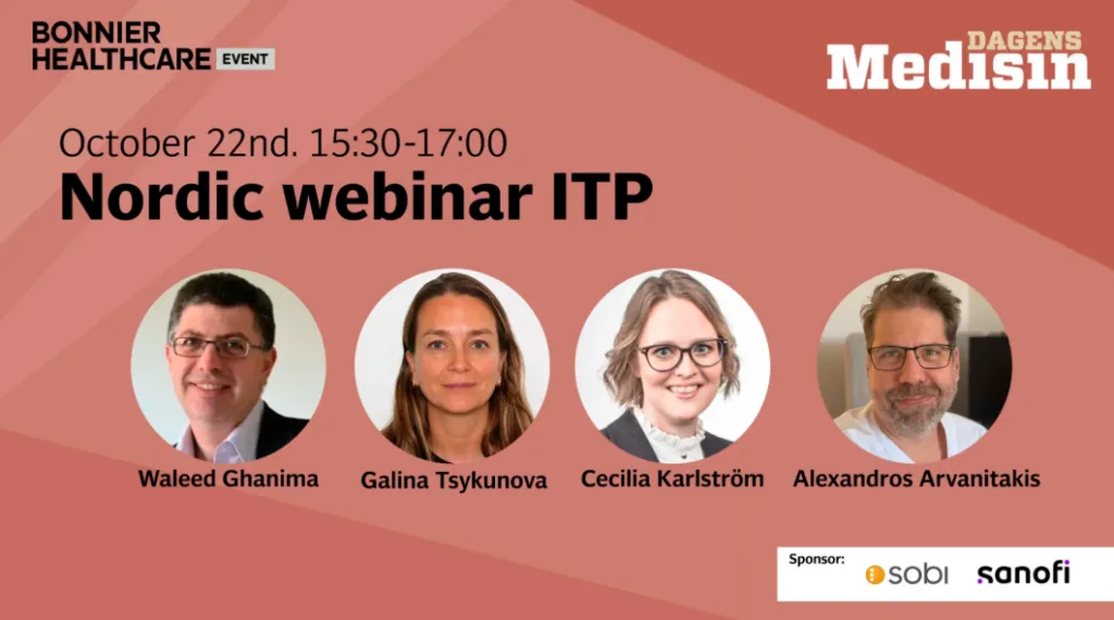 Nordic webinar ITP, October 22nd 15:30–17:00