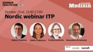 Nordic webinar ITP, October 22nd 15:30–17:00
